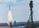 Пуск ракеты ЗРС С-300 ПМУ2 "Фаворит" на полигоне