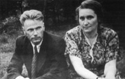 П.Д.Грушин с женой З.З.Жевагиной